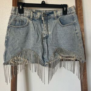 Savanna Jane Blue Denim Shorts